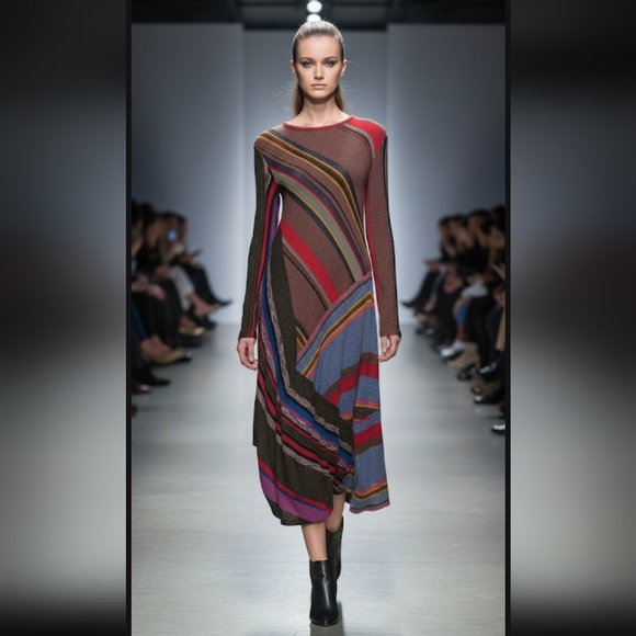 Vitelli Long Knit Dress 2 Medium - Picture 1 of 13